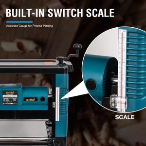 KATSU 1850W Thicknesser, 330mm Planer – Powerful Woodworking Tool