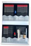 YCY Premium 48-Pcs Sketching Pencil Set For Art Lovers Graphite & Charcoal Drawing Pencils with Erasers, Sharpener, Blending Tools, Art Supplies for Beginners & Artists Ages 13+, Gift Box Packaging