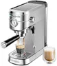 CASABREWS CM5418 Espresso Machine 20 Bar, Compact Espresso Maker with Steam Milk Frother, Stainless Steel Coffee Machine with 34oz Removable Water Tank for Cappuccino, Latte, Silver