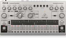 Behringer RHYTHM DESIGNER RD-6-SR Analog Drum Machine with 8 Drum Sounds, 64 Step Sequencer and Distortion Effects, Compatible with PC and Mac