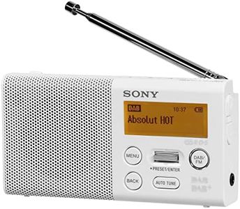 Sony XDR-P1DBP Radio Portable Compacte, FM/Dab/Dab+ - Blanc
