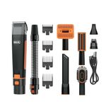 Wahl Canada Groom & Vac Pet Grooming Kit – Cordless Lithium Clipper, Trimmer & Nail Grinder with Vacuum Hose for Mess‑Free Grooming, USB‑C Rechargeable – Model 58496