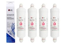 LG ADQ73693901 Replacement Refrigerator 'Push Fit Fitting' Fridge Water Filter Cartridge (4 Pack)