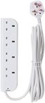 Belkin E-Series 4 Plug SurgeStrip Surge Protected Extension Lead - 3 m, White