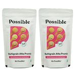 Possible Multigrain Atta Pre- Mix | Helps in Weight Loss | 50% More Protein Than Regular Atta- 200 gms (Pack of 2)