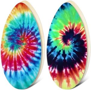 Sonwyoung 2 Pcs 41'' Skimboard Beginners Skim Board Performance Wooden Skimboards Lightweight Body Board Colorful Drop Shape for Beginners to Intermediate Adults Most Skimming Durable