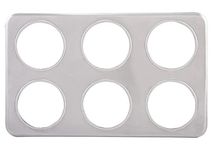 Winco Adaptor Plate with Six 4-3/4-Inch Inset Holes