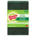 Scotch-Brite Scour Pad, 4 Pack, Heavy Duty, Garage/Outdoor/Kitchen Scrub Pad