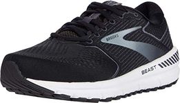 Brooks Men's Beast '20 Running Shoe, Black/Ebony/Grey, UK 9.5