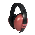 BANZ Earmuffs Infant Hearing Protection - Ages 0-2 Years - The Best Earmuffs for Babies & Toddlers - Industry Leading Noise Reduction Rating - Block Noise (Maroon)