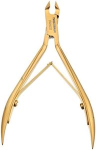 Tweezerman Studio Collection Ultra Precision Series Titanium Nitride Coated Cuticle Nipper, Gold