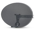 SSL Satellite Dish Without LNB for Sky/Sky Q HD/Freesat 4K//HD/SD 40x60cm (Zone 1) Weatherproof Outdoor Aerial Antenna