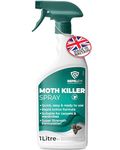 REPELEM 1L Moth Killer Spray - Fast Acting Moth Repellent & Insect Killer, Kills Moths at all Life Stages, Professional Strength Permethrin Spray, Large Clothes & Carpet Moth Treatment