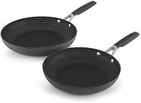 Calphalon 8" and 10" Hard-Anodized Non-Stick Frying Pan Set,Black