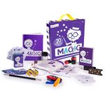 Open The Joy Magic Activity Kit - Unleash The Magic with Tricks for Beginners - Includes Magic Wand, Card Tricks, Exploding Dice, Magic Coloring Book, Rope Cutter - Perfect for Boys and Girls Ages 4+