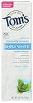 Tom's of Maine Simply White Toothpaste, Fluoride, Clean Mint, 4.7 oz.