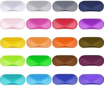 50 Pièces Masque de Sommeil de Couverture d'Oeil Masque pour les Yeux Masque de Sommeil pour Voyage de Fête avec Nez Pad et Sangle Réglable (Multicolore)