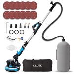 AYAJEK Giraffe Drywall Sander, 2026 Upgraded 750W Ceiling Wall Sander 7 Variable Speed 900-1800RPM Auto Dust Collection xtension Pole Sanders (Blue)