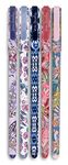 Vera Bradley Gel Pen Set of 5 with Storage Pouch, Colorful Pens in Assorted Ink Colors (Spring 21 Medley)