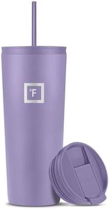 IRON °FLASK Classic Tumbler 2.0-24 Oz Versatile Stainless Steel Water Bottle with 2 Lids (Straw & Flip) - Double-Walled Vacuum Insulation - Sleek Hydro Metal Canteen for Hot & Cold Beverages