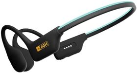 AGM MotionBuds Pro Running Headphones, Open-Ear Sport Headphones with LED Light, Bluetooth 5.4, IP68 Waterproof, Fast Charging, Secure Fit for Night Runs & Workouts, Black