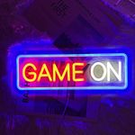 Ubaxquru GAME ON LED Neon Sign for Wall Decor Neon Sign for Bedroom Bar Game Room Video Room Bar Pub Club Decoration Party Gifts Light up Sign Celebration Neon Sign