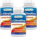 Best Naturals L-Citrulline Capsules - 1500mg/Serving - Non-GMO - Gluten Free - 90 Capsules (90 Count (Pack of 3))