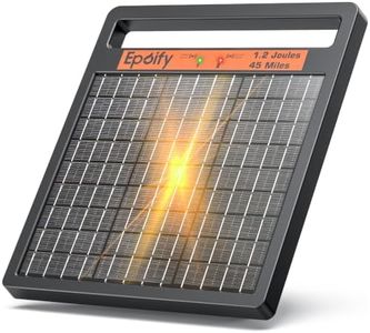 Epoify Solar Electric Fence Charger LD02, 1.2J with Short Circuit Alarm