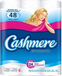 Cashmere Bathroom Tissue 24 Double Rolls= 48 Single Rolls, 2-Ply Thickness | Soft Toilet Paper 242 Sheets per Roll (24=48 Rolls)