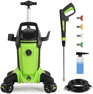 Fazil 2500 PSI 2.8 GPM Pressure Washer,Electric Pressure Washer with Anti-Tipping Technology,4 Adjustable Nozzles and 500ml Foam Cannon Power Washer for Patio, Garden, Driverways,Decks,Yard Cleaning