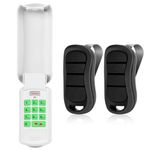 Upgrade GK-R OKP-BX Garage Door Opener Wireless Keypad with 2 Pack G3T-R O3T-BX Remote for All Genie and Overhead Door Intellicode Garage Door Opener Since 1995 Replace GK-BX G3T-BX