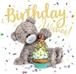 Me to You Bear Birthday Wishes Birthday Card, Mixed,Size:6x6,ALV93040