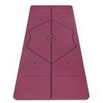 Liforme Original Yoga Mat – Free Yoga Bag Included - Patented Alignment System, Warrior-like Grip, Non-slip, Eco-friendly and Biodegradable, sweat-resistant, long, wide, 4.2mm thick mat for comfort