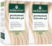 Herbatint Permanent Hair Dye - 10N Platinum Blonde - For Up To 100% Gray Coverage - Mother's Day - Ammonia-Free, Alcohol-Free & Vegan - Salon Influenced Hair Color 5.75 fl oz (2 Pack)