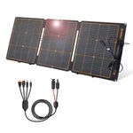 120W Portable Solar Panel Chargers 20.9V DC Output IP68 Waterproof Foldable ETFE Panels Power Outage Emergency Camping Home RV for Power Station Solar Generators Battery