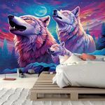 FENDROM Cool Wolf Tapestry for Men,