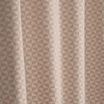 SARAL HOME EASY LIVING Beige Cotton Yarn Set Of 2 Long Door Abstract Grommet Opaque Curtains (4X9 Feet)