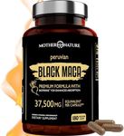 Organic Black Maca Root 30000mg 180 Count - Extra Strength with Bioperine (180 Count)