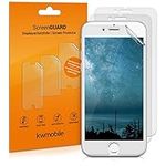 kwmobile Set of 3 Screen Protectors Compatible with Apple iPhone 6 / 6S / 7/8 - Matte Anti-Glare Display Films with Curved Edges (Smaller Than Actual Display)