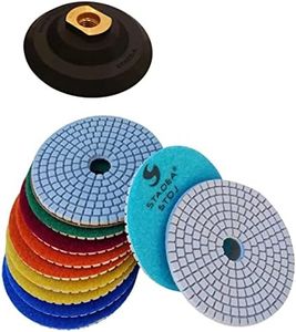 concrete granite polishing sanding pads discs - For Granite Concrete Marble Grinding Polish 10 Pcs Grit 100 By STADEA