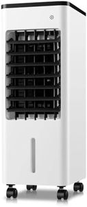 Verdunstungsluftkühler, fensterlose tragbare Klimaanlage mit 9L Tank, 3 Geschwindigkeiten, 90° Oszillation & 8H Timer, Kühlventilator für Home Office Schlafzimmer