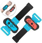 Wrist Bands for Dance 2024 2023 2022 Switch and for Zumba Burn It Up - Upgraded Adjustable Elastic Straps for Nintendo Switch & Switch OLED Dance Games, 2 Pack Armbands for Adults and Kids (Black)