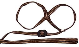 Gencon All in one Headcollar Lead Stops Pulling Soft Fits All Dogs (Coffee/Cream, Left Handed)