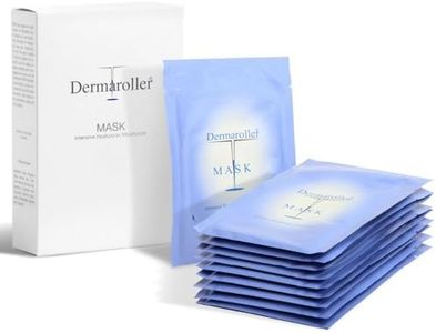Dermaroller máscara facial de ácido hialurónico contra la piel seca - Skincare (Premium) Hidrata, reduce las arrugas, apoya la formación de colágeno - 1 x 10 piezas) (paquete de 10)