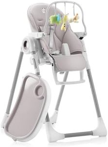 Sweety Fox Baby High Chair Adjustable to 7 Different Heights - Grey Baby Chair - Silla para Comer de Bebe - Foldable High Chairs for Babies and Toddlers