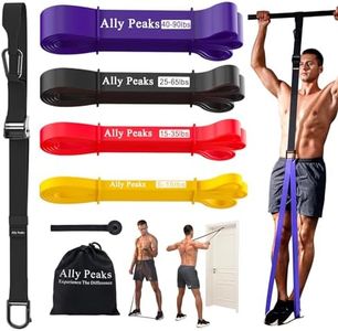 Ally Peaks Pull Up Assistance Bands System,Up to 410 lbs Assistance, Adjustable and Replaceable Pull Up Assist Band,Heavy-Duty Assisted Pull Up Resistance Bands for Pull Up Assist Push Up Assist