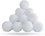 BPIL Fake Snowballs - Realistic White Plush Snowballs for Kids & Adults, Indoor & Outdoor Snowball Fight Game, 30-Pack Winter Christmas Decorations, Safe, Reusable & No Mess