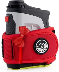 Stripebird - 2.0 Slim Golf Magnetic Rangefinder Strap (Red - Form Fitting & No Buckle Strap) - Golf Range Finder Magnetic Strap - Range Finder Golf Magnetic