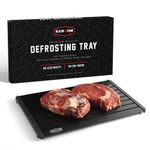 BLAZIN' THAW Defrosting Tray for Frozen Meat | 14” Large-Size | Aluminium Plate for Thawing Frozen Food | Natural Thawing Process | No Microwaves, No Cold/Warm Water Required |