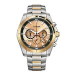 CITIZEN Stainless Steel Analog Rose Gold Dial Men Watch-An8204-59X, Multi-Color Band